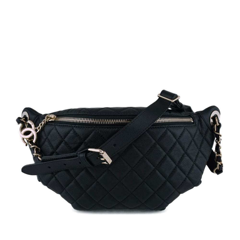 Chanel | 18k Black Banane Classic Waist Bag